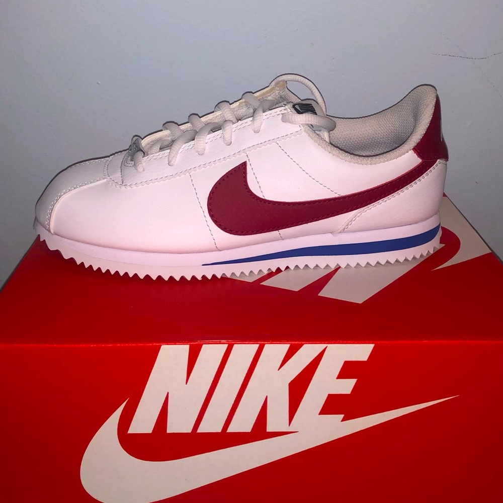 Nike Cortez Basic big kids white/ varsity red